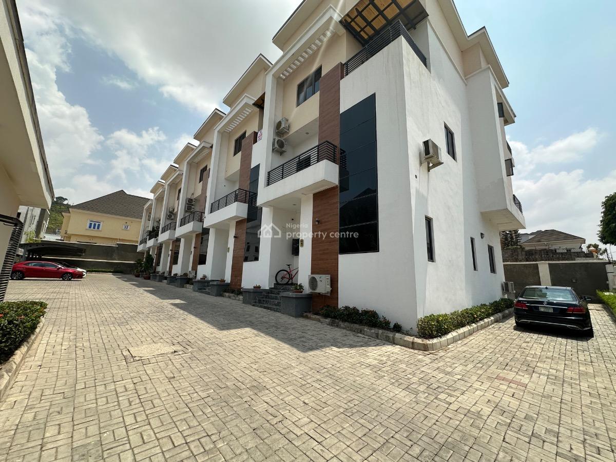 Luxury 4 Bedroom Terrace Duplex with Bq, Guzape District, Abuja, Terraced Duplex for Sale