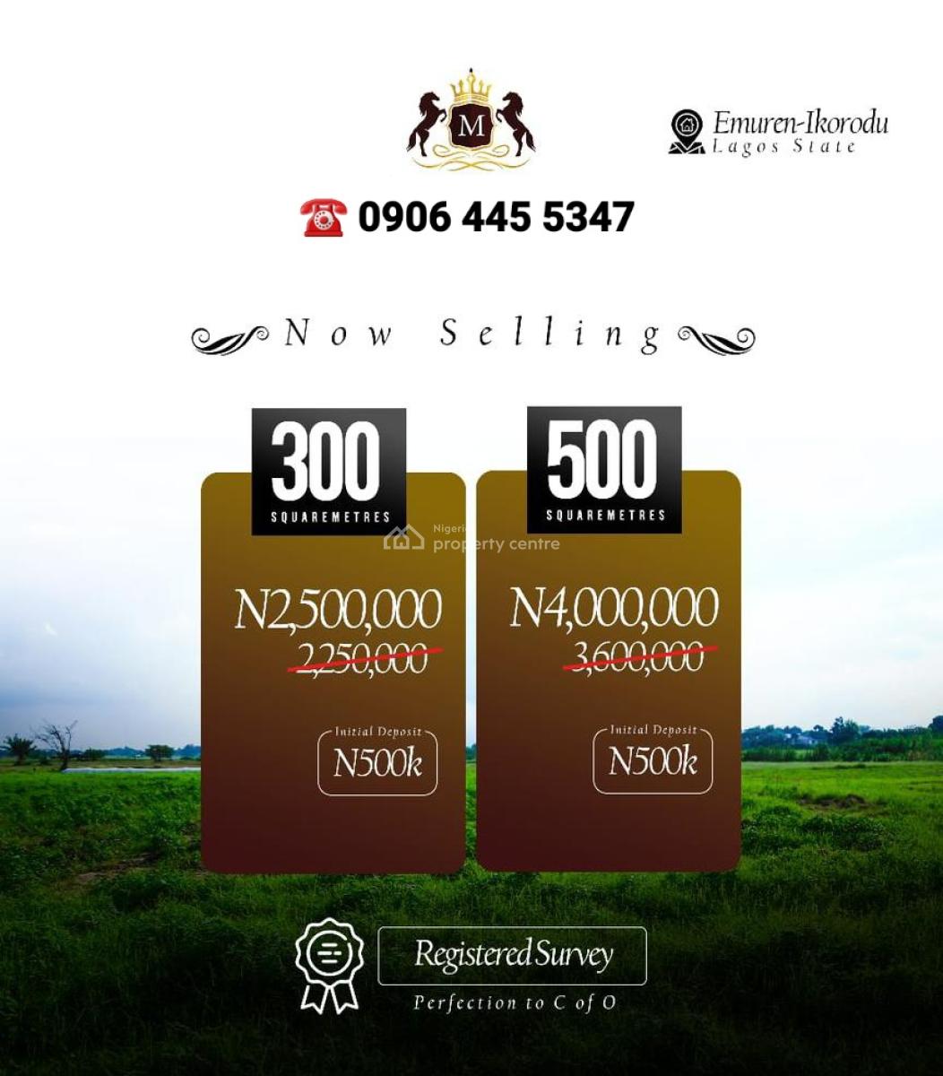 Buy and Build Plots of Residential Land, Emuren, Ikorodu, Lagos, Residential Land for Sale