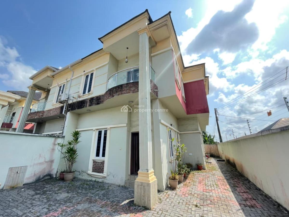Four (4) Bedroom Semi-detached House with Bq, Sangotedo, Ajah, Lagos, Sangotedo, Ajah, Lagos, Semi-detached Duplex for Rent