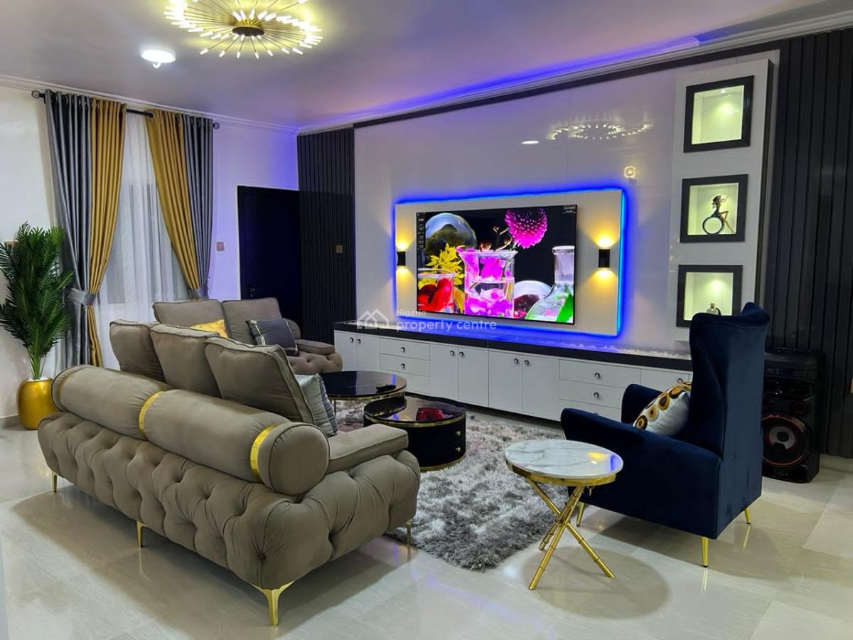 Nicely Furnished 3 Bedroom Apartment, Sangotedo, Ajah, Lagos, Flat / Apartment Short Let