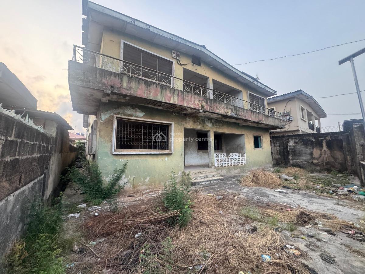 Gated 633sqm of Land with Demolishable Building, Close to Excellent Hotel, Ogba, Ikeja, Lagos, Mixed-use Land for Sale