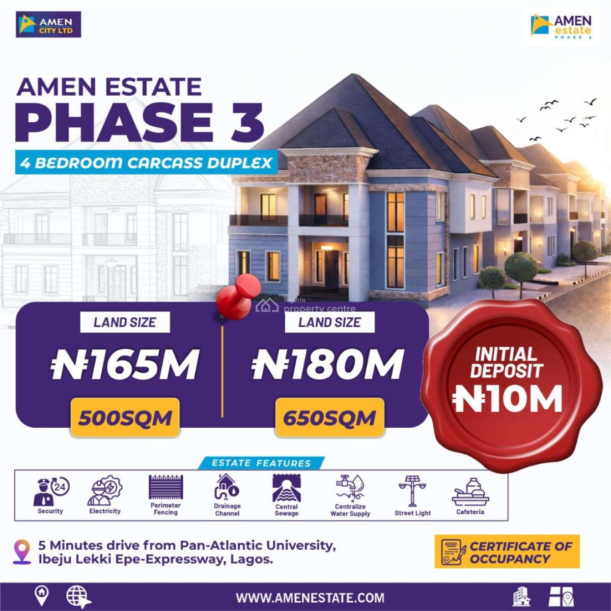 House with C of O, Lekki Epe Expressway, Ibeju Lekki, Lagos, Detached Duplex for Sale