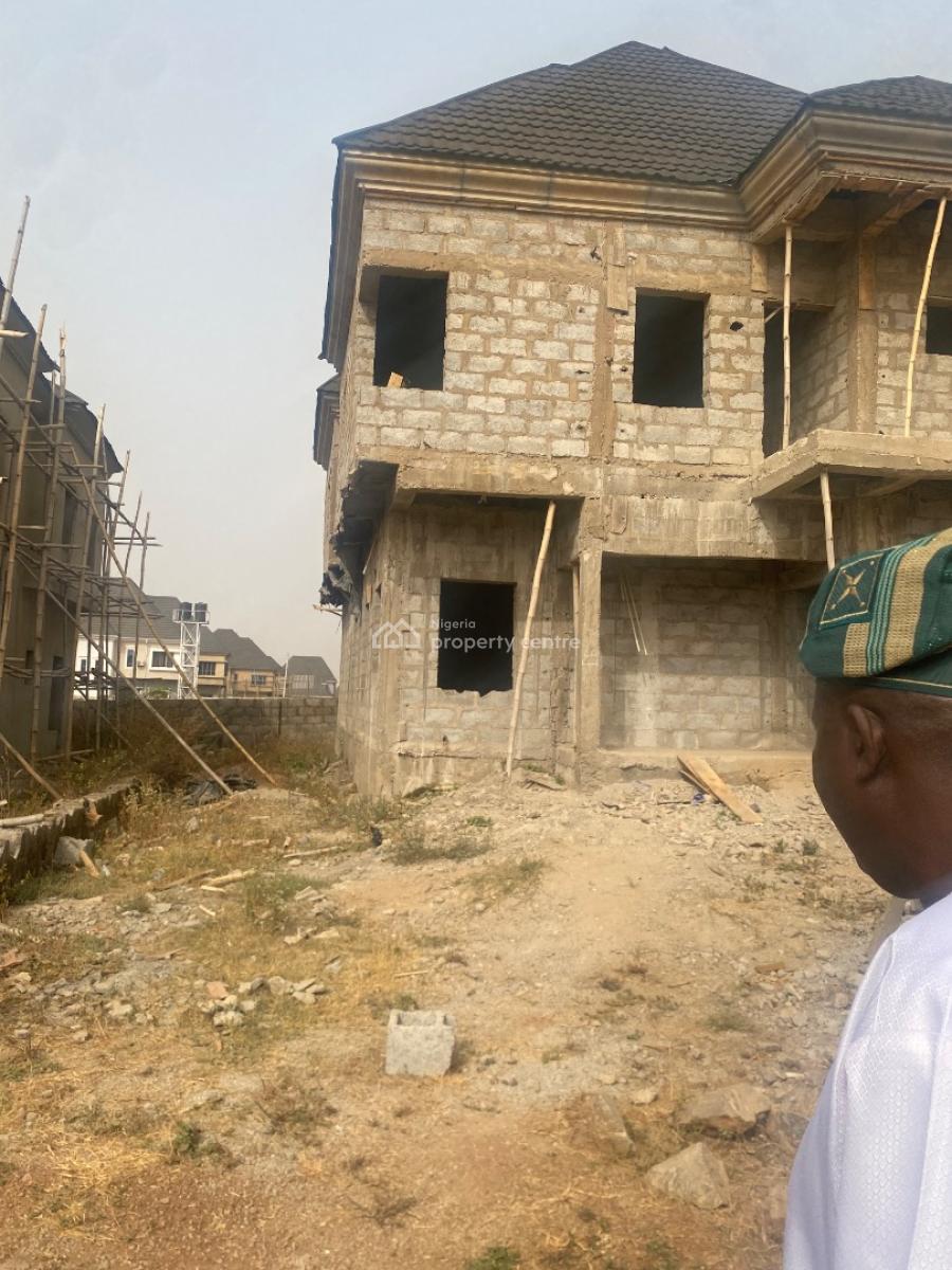 Luxury 4 Bedroom Carcass Duplex, Mercy Gold Estate Pykasa Airport Road, Pyakasa, Lugbe District, Abuja, Detached Duplex for Sale