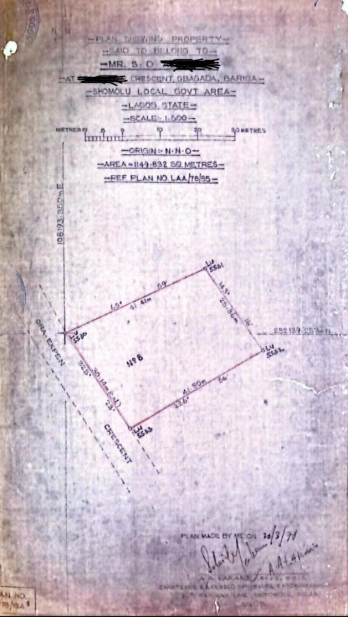 Joint Venture 2 Plots, Dry, 1000sqm Oremeji, Gbagada No Premium, Oremeji, Gbagada, Lagos, House Joint Venture