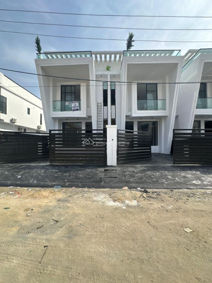 Newly Built 4 Bedroom Semi-detached Duplex with Bq, Ikota, Lekki, Lagos, Semi-detached Duplex for Rent