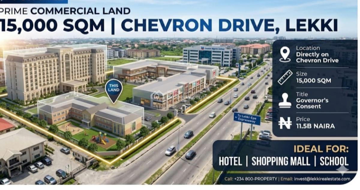 Land Measuring  15,000 Sqm, Lekki, Lagos, Mixed-use Land for Sale