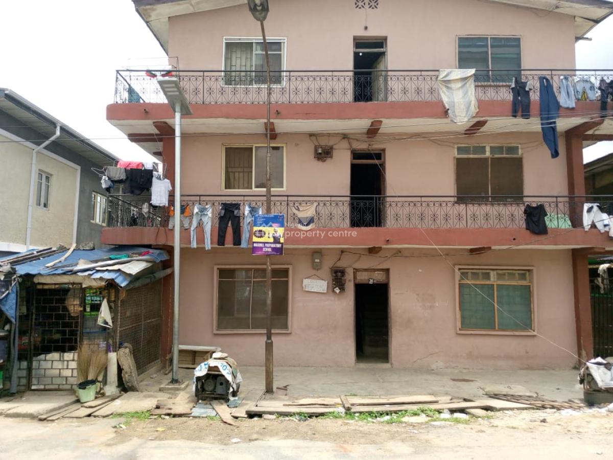 Standard Full Plot of Land Which Contain Two Storey Building and Shops, Ilupeju, Lagos, Land for Sale