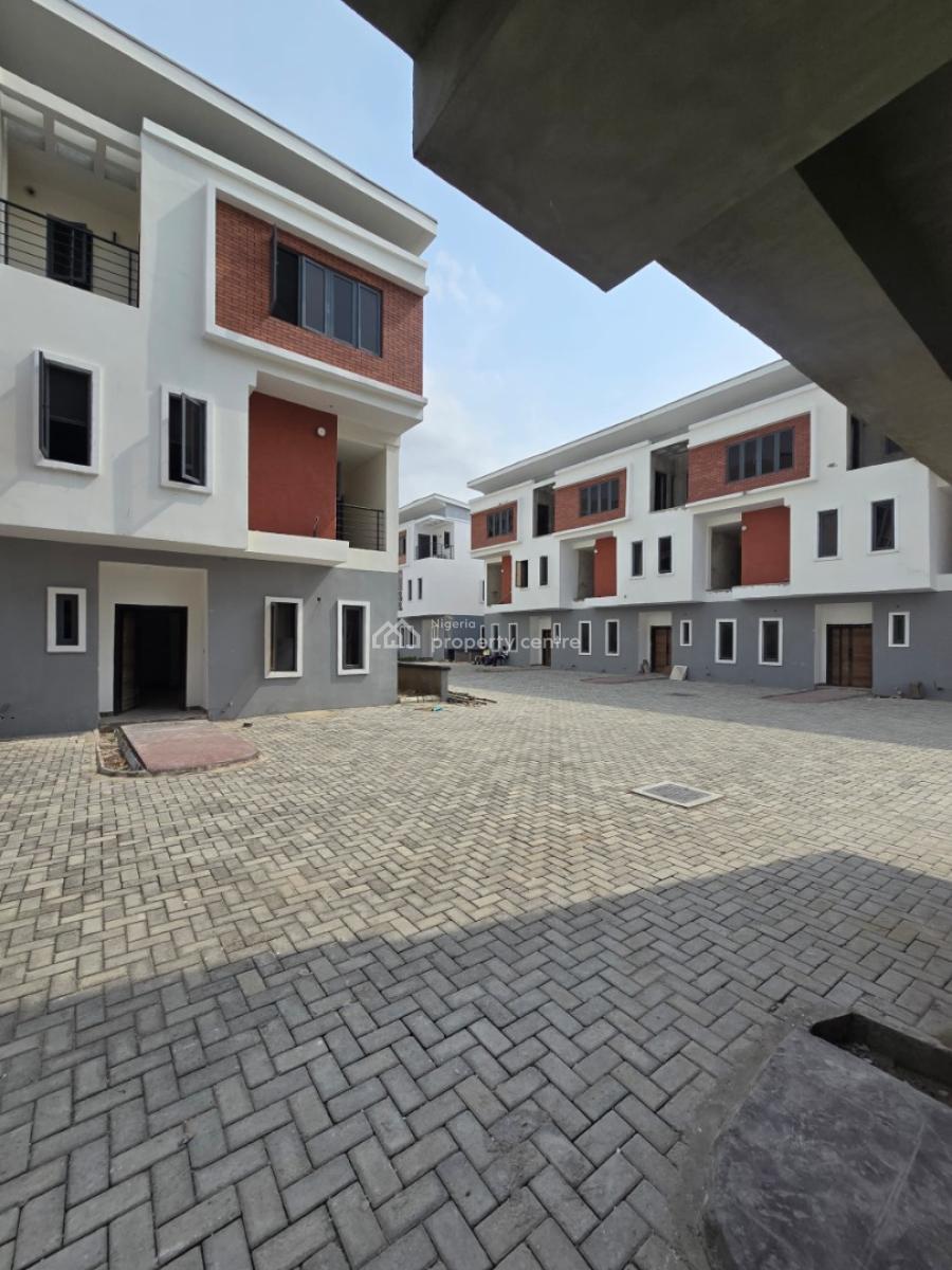 Tastefully Finished Serviced 4 Bedroom Terrace with a Room Bq, Ikate Elegushi, Lekki, Lagos, Terraced Duplex for Rent