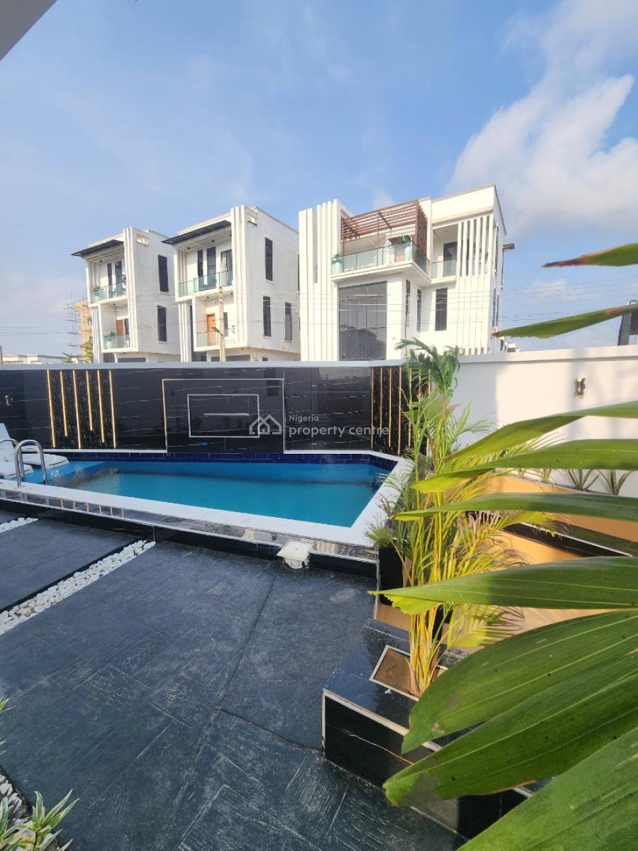 Beautiful 5 Bedroom Detached Duplex with Bq, Pool, Sit-out, Chevron Toll Gate, Orchid Road, Lekki, Lagos, Detached Duplex for Sale