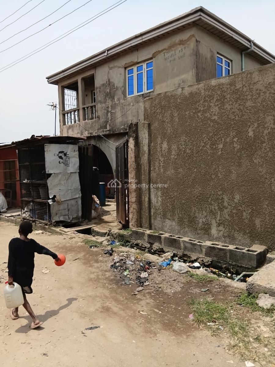 Storey Building with Tenament Bungalow, Seaflow Estate, Ifako, Gbagada, Lagos, Mixed-use Land for Sale