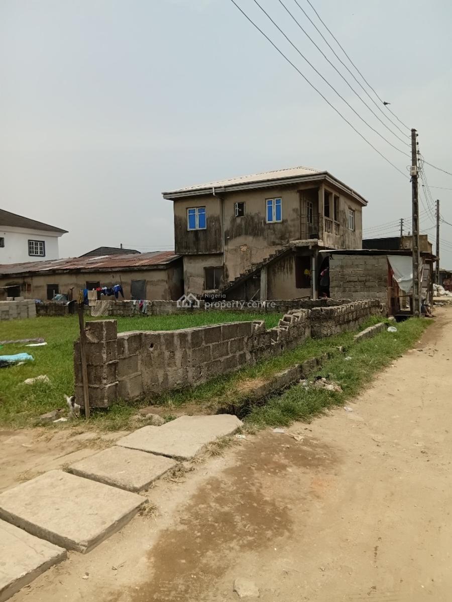 Storey Building with Tenament Bungalow, Seaflow Estate, Ifako, Gbagada, Lagos, Mixed-use Land for Sale