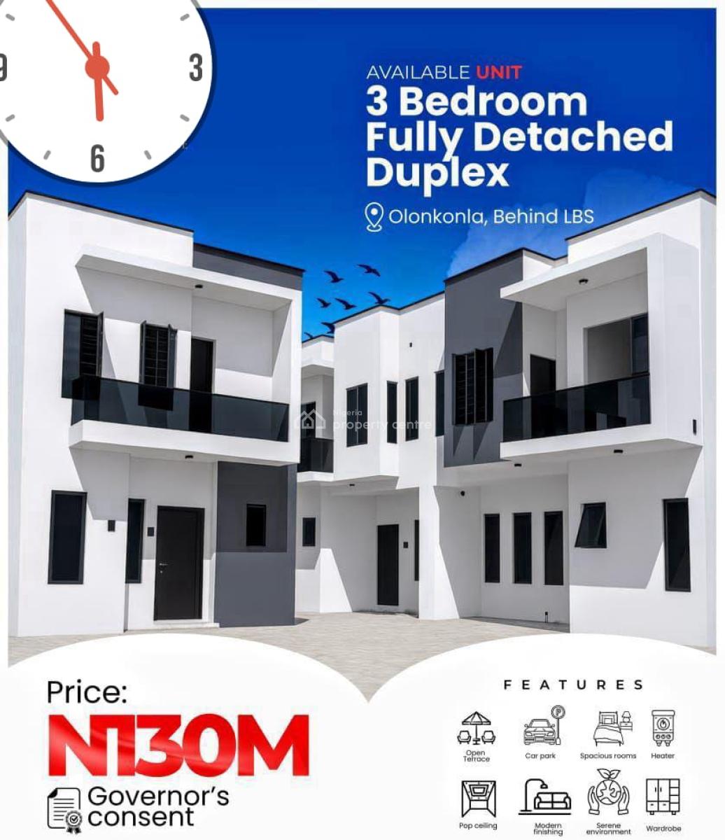 Luxury 3 Bedroom Fully Detached Duplex with Governors Consent, Lagos Business School, Ajah, Lagos, Detached Duplex for Sale