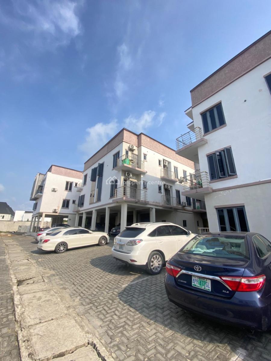 Modern 3 Bedroom Serviced Apartment with Bq, Swimming Pool and Gym, Lekki Conservation Road, Lekki, Lagos, Flat / Apartment for Rent