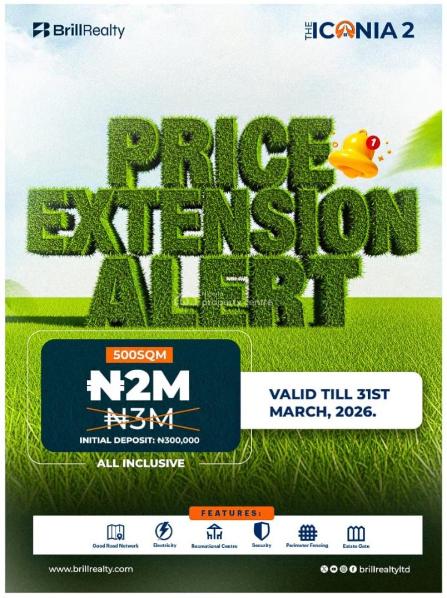 Investment Land with High Appreciation Potential, The Iconia 2,, Atan Ota, Ado-odo/ota, Ogun, Residential Land for Sale