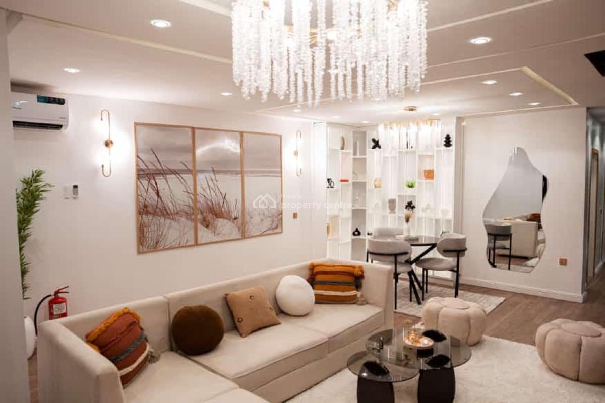 Classically Designed 2 Bedroom Waterview Apartment with Ps5 & Pool, Parking Space, Tennis Court, Beautiful Lighting & Theme, Comfortable, Victoria Island (vi), Lagos, Flat / Apartment Short Let