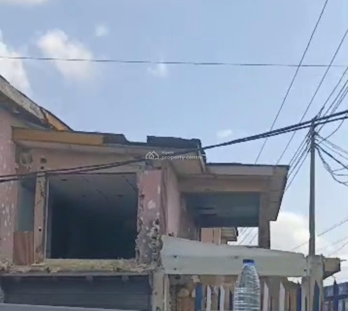 Lease: Two Massive Building on Corner-piece Land, Adelabu, Surulere, Lagos, Warehouse for Rent