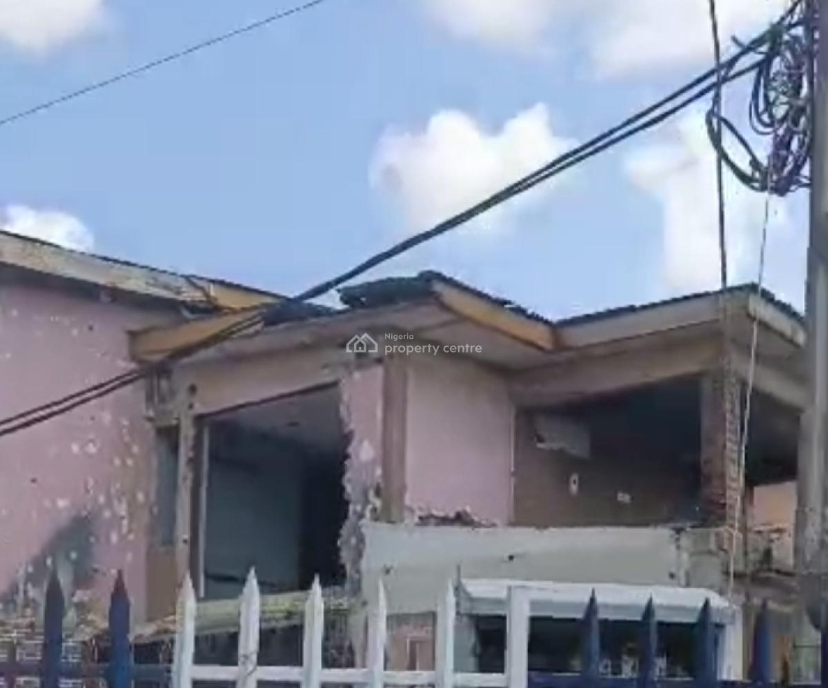 Lease: Two Massive Building on Corner-piece Land, Adelabu, Surulere, Lagos, Warehouse for Rent