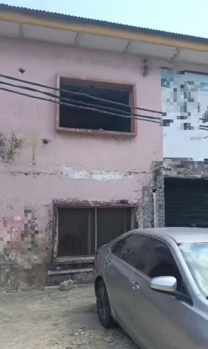 Lease: Two Massive Building on Corner-piece Land, Adelabu, Surulere, Lagos, Warehouse for Rent