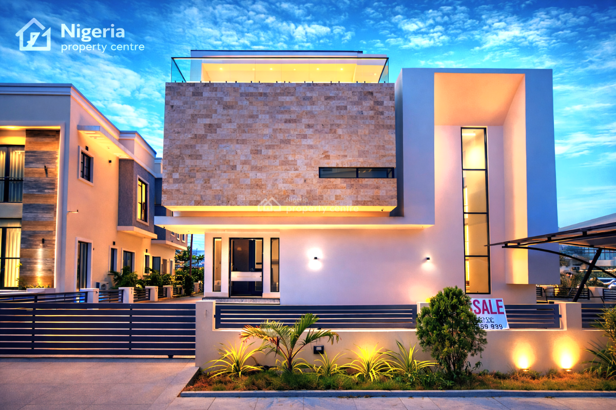 Full Luxury 5 Bedroom Detcahed Duplex with 2 Rooms Bq+ Terrace, Northern Foreshore Estate, Lekki, Lagos, Detached Duplex for Sale