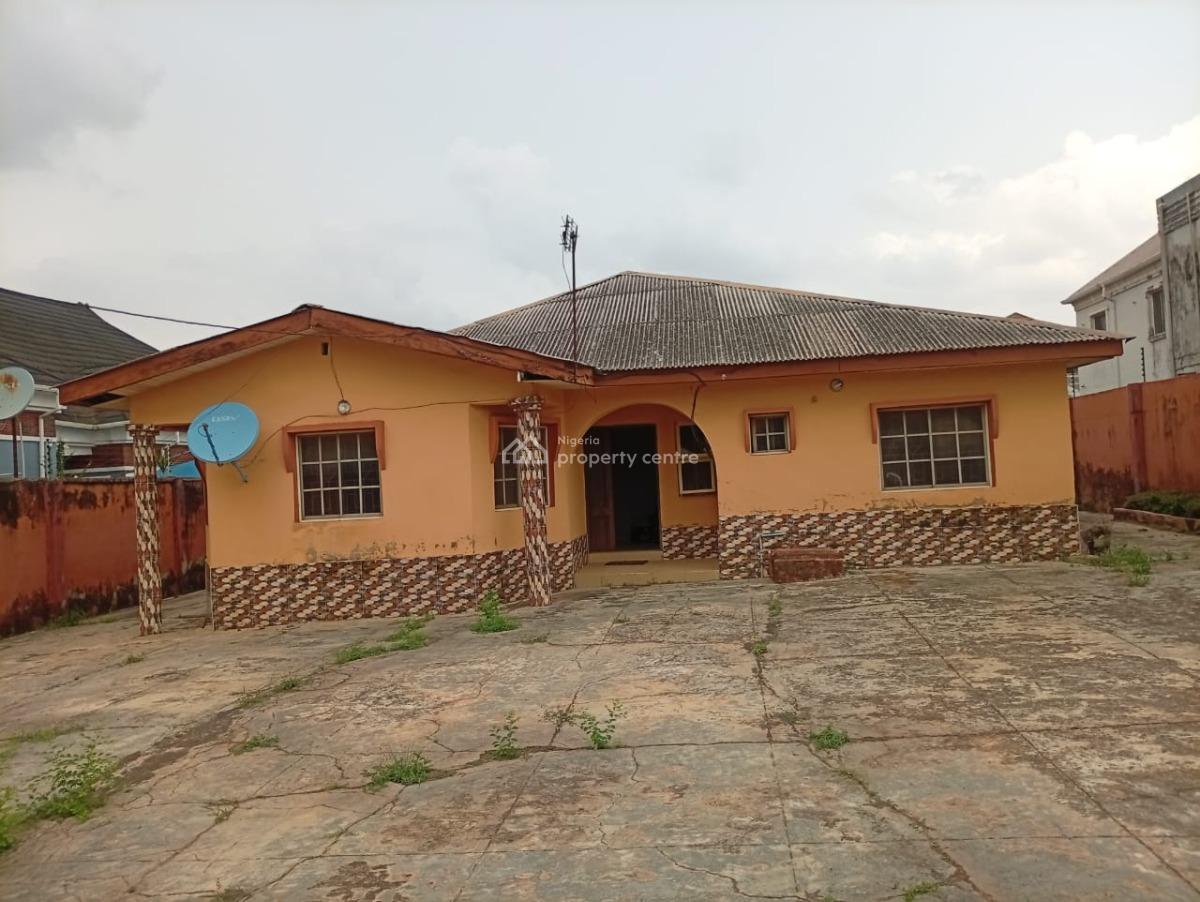 4 Bedroom Bungalow with a Lounge Fenced with Gate on 628sqm, Ait Road, Alagbado, Ifako-ijaiye, Lagos, Detached Bungalow for Sale