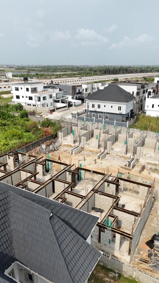 Coastal Luxury Meets Strategic Investment: 3-bedroom Terrace + Studio, Atican Beach Resort Estate, Facing The Coastal Road, 15mins to Vi, Okun-ajah, Ajah, Lagos, Terraced Duplex for Sale