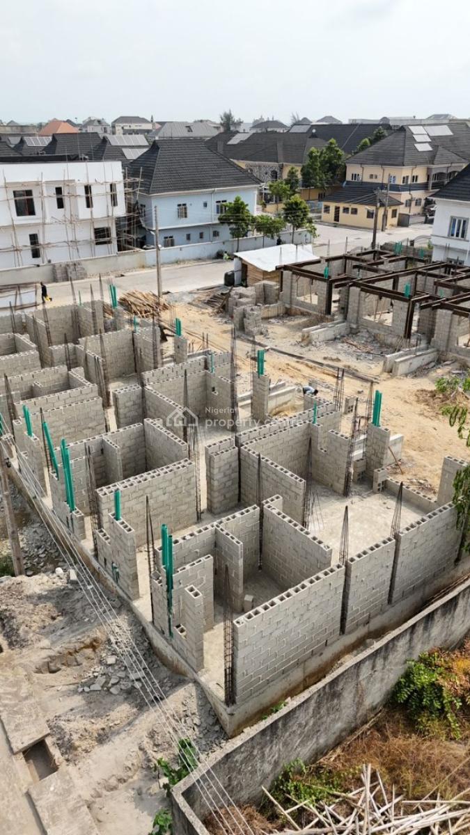 Coastal Luxury Meets Strategic Investment: 3-bedroom Terrace + Studio, Atican Beach Resort Estate, Facing The Coastal Road, 15mins to Vi, Okun-ajah, Ajah, Lagos, Terraced Duplex for Sale