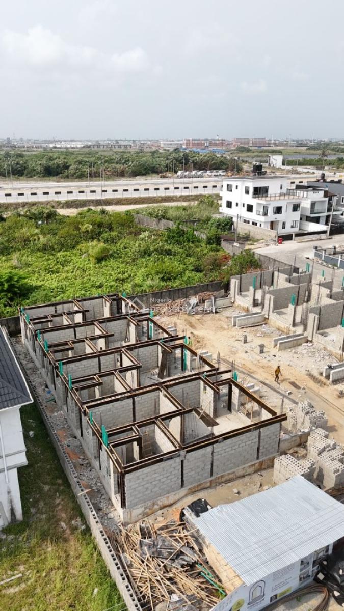 Coastal Luxury Meets Strategic Investment: 3-bedroom Terrace + Studio, Atican Beach Resort Estate, Facing The Coastal Road, 15mins to Vi, Okun-ajah, Ajah, Lagos, Terraced Duplex for Sale