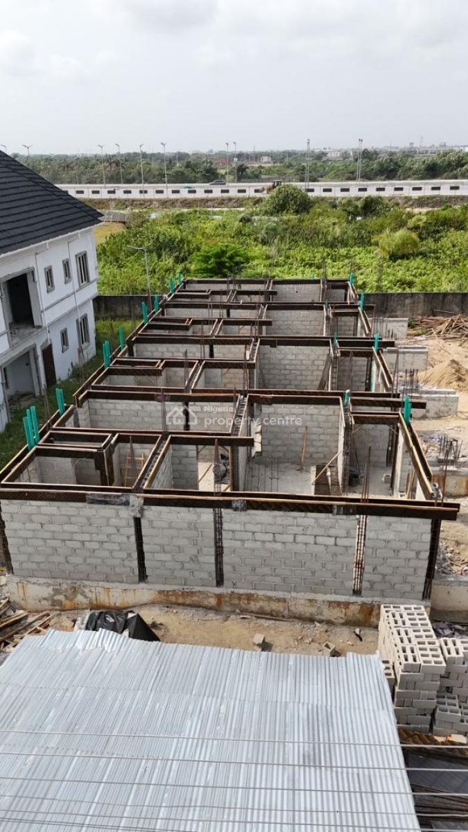 Coastal Luxury Meets Strategic Investment: 3-bedroom Terrace + Studio, Atican Beach Resort Estate, Facing The Coastal Road, 15mins to Vi, Okun-ajah, Ajah, Lagos, Terraced Duplex for Sale