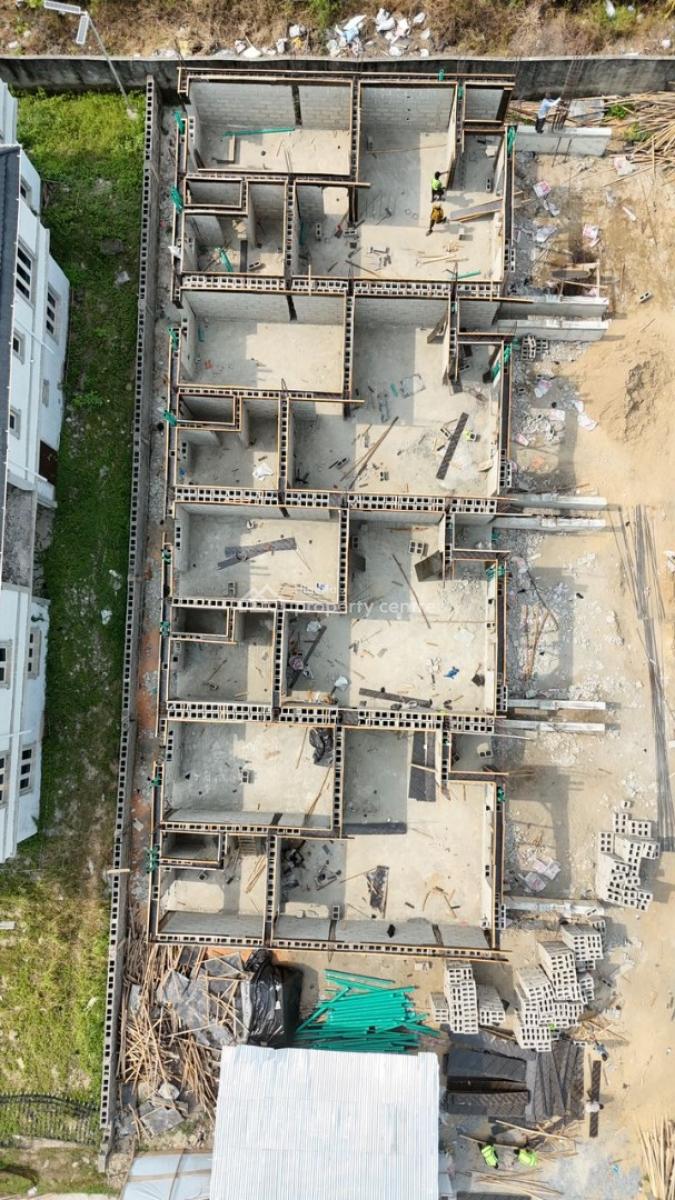 Coastal Luxury Meets Strategic Investment: 3-bedroom Terrace + Studio, Atican Beach Resort Estate, Facing The Coastal Road, 15mins to Vi, Okun-ajah, Ajah, Lagos, Terraced Duplex for Sale