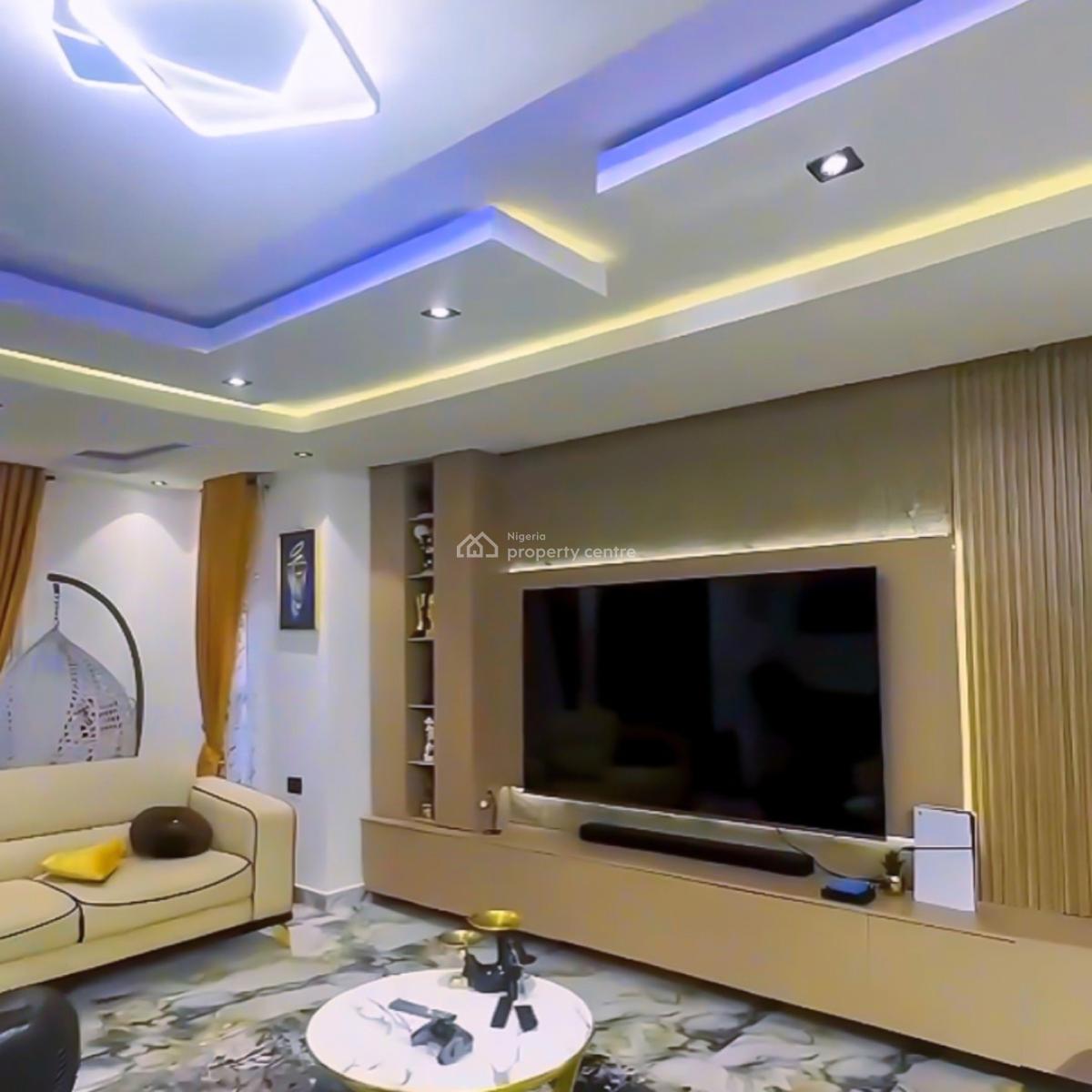 Fully Furnished Contemporary 4 Bedroom Bungalow with a Lounge, Abuloma, Port Harcourt, Rivers, Detached Bungalow for Sale