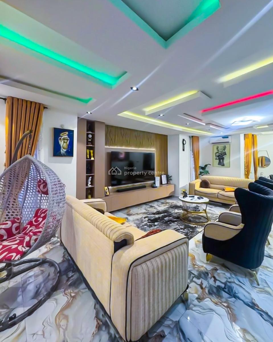 Fully Furnished Contemporary 4 Bedroom Bungalow with a Lounge, Abuloma, Port Harcourt, Rivers, Detached Bungalow for Sale