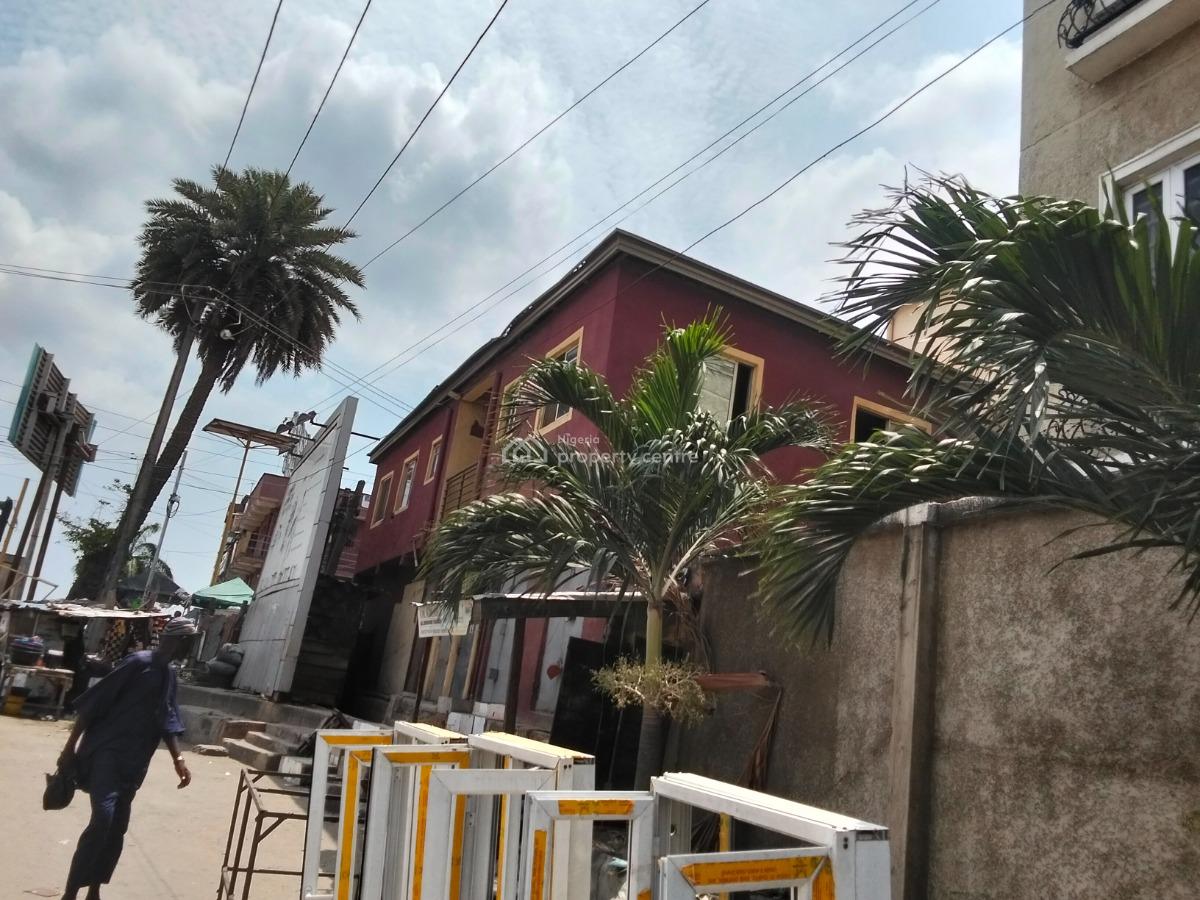 Corner Piece Commercial Building with 6 Shops, Directly on Herbert Marculey Way, Adekunle, Yaba, Lagos, Office Space for Rent