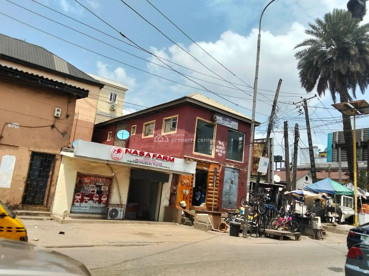 Corner Piece Commercial Building with 6 Shops, Directly on Herbert Marculey Way, Adekunle, Yaba, Lagos, Office Space for Rent