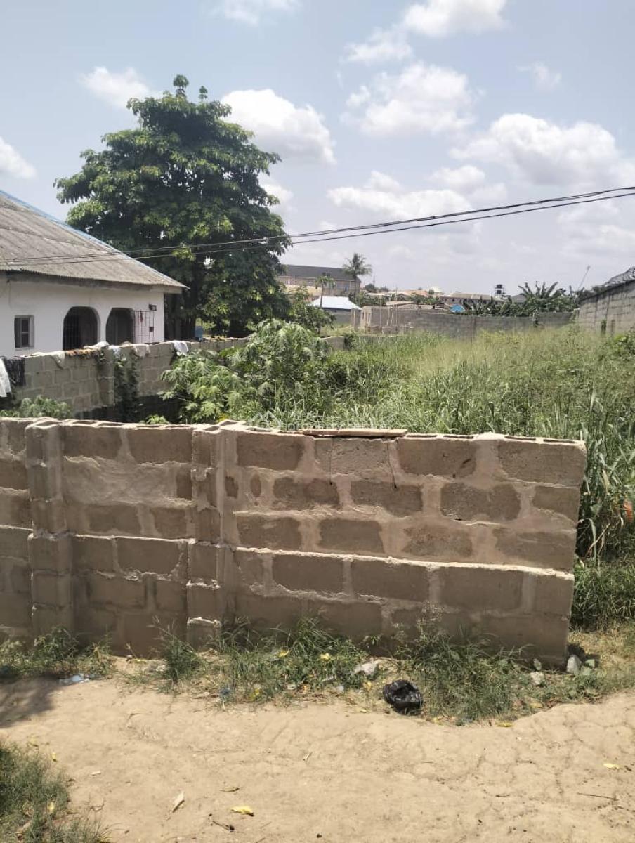 40ft By 140ft Land Fence Round at Off Lanre Bus Stop Lasu Igando Road, Alafia Street Off Collins Street Lanre Bus Stop Lasu Igando, Alimosho, Lagos, Mixed-use Land for Sale