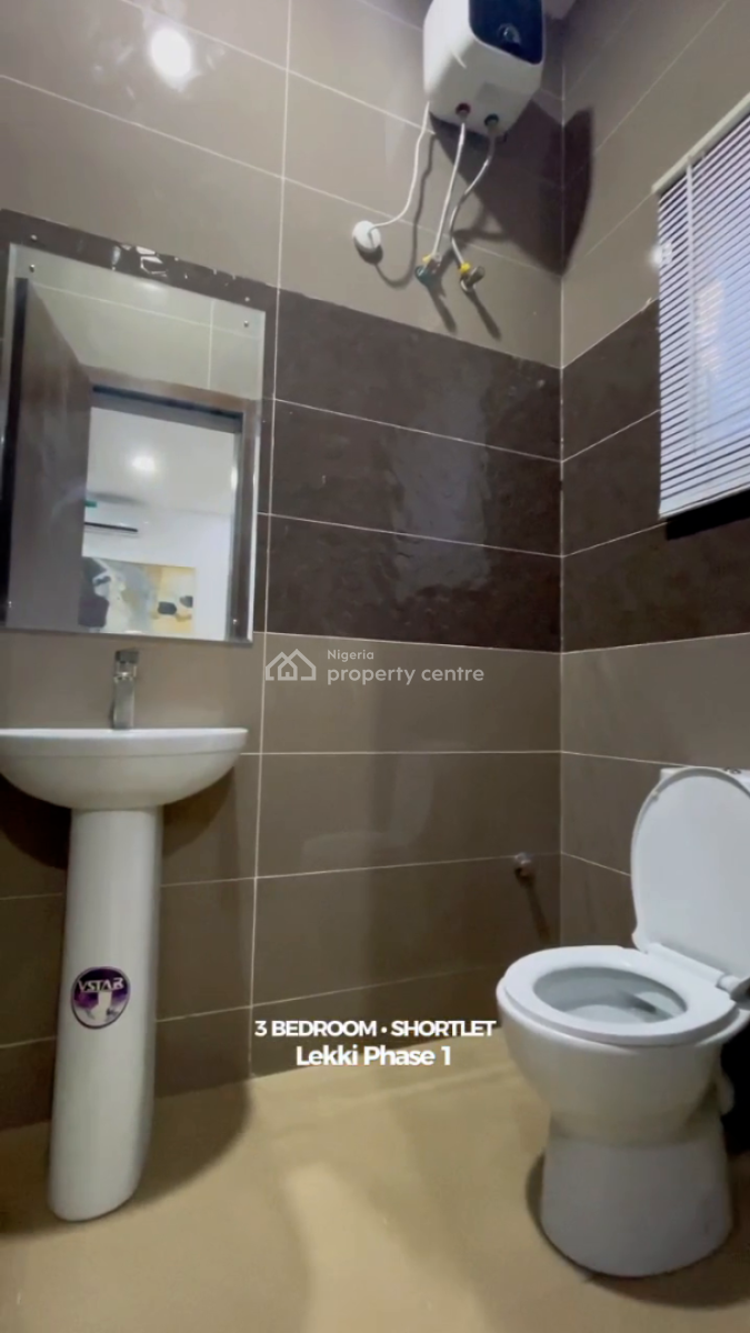 Nicely Furnished 3 Bedroom Apartment, Lekki Phase 1, Lekki, Lagos, Flat / Apartment Short Let