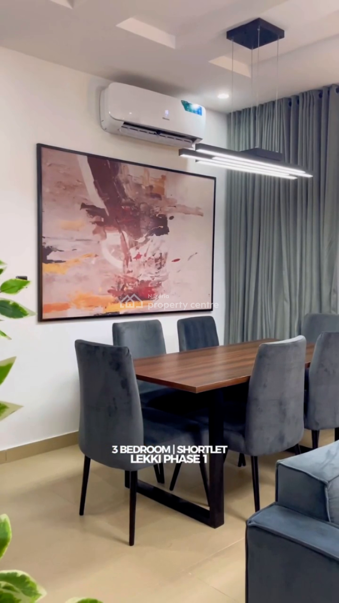 Nicely Furnished 3 Bedroom Apartment, Lekki Phase 1, Lekki, Lagos, Flat / Apartment Short Let