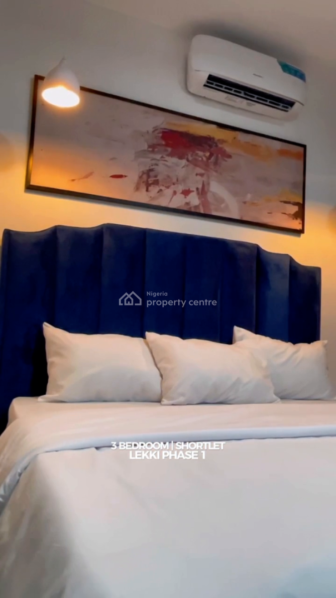 Nicely Furnished 3 Bedroom Apartment, Lekki Phase 1, Lekki, Lagos, Flat / Apartment Short Let