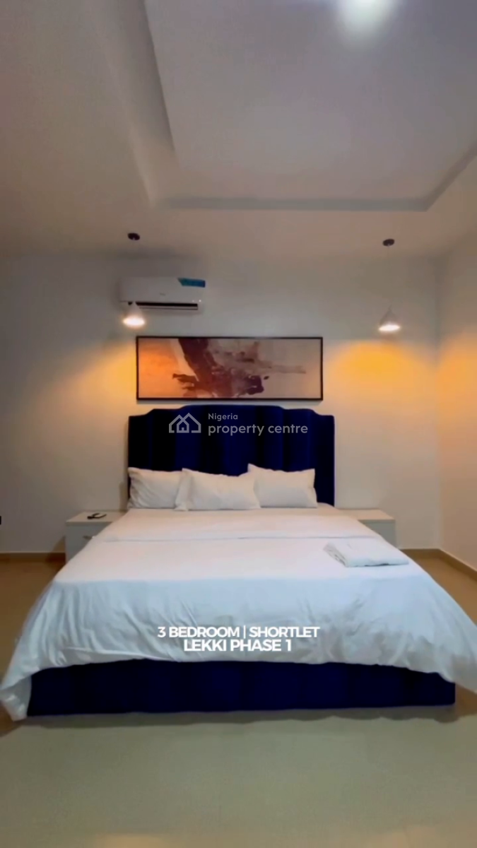 Nicely Furnished 3 Bedroom Apartment, Lekki Phase 1, Lekki, Lagos, Flat / Apartment Short Let
