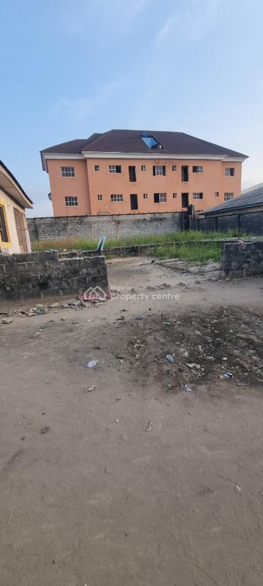 2 Bedroom Bungalow with 2 Units of a Room Self Contain Sitting on 815sqm, Off Okunajah Junction,avista Beach Rd, Lekki, Lagos, Block of Flats for Sale