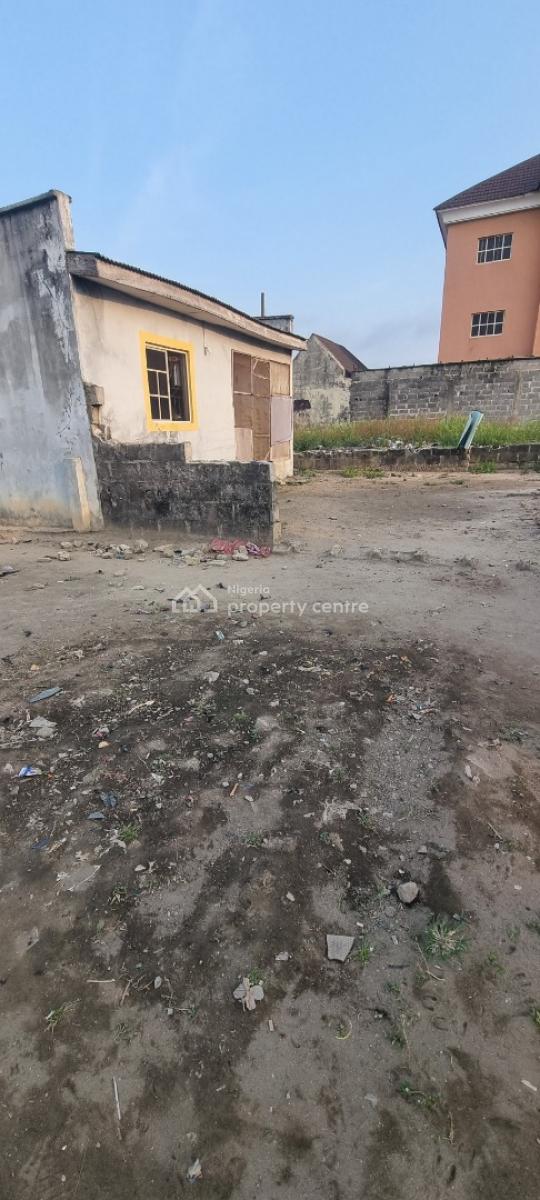 2 Bedroom Bungalow with 2 Units of a Room Self Contain Sitting on 815sqm, Off Okunajah Junction,avista Beach Rd, Lekki, Lagos, Block of Flats for Sale