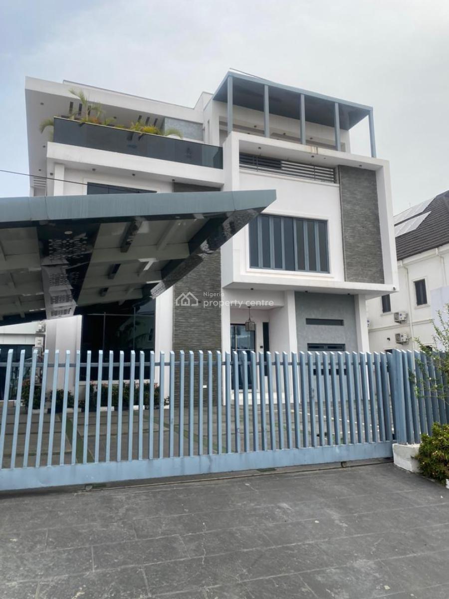 Fully Furnished 6 Bedroom Fully Detached Duplex with Swimming Pool, Pinnock Beach, Osapa, Lekki, Lagos, Detached Duplex for Rent