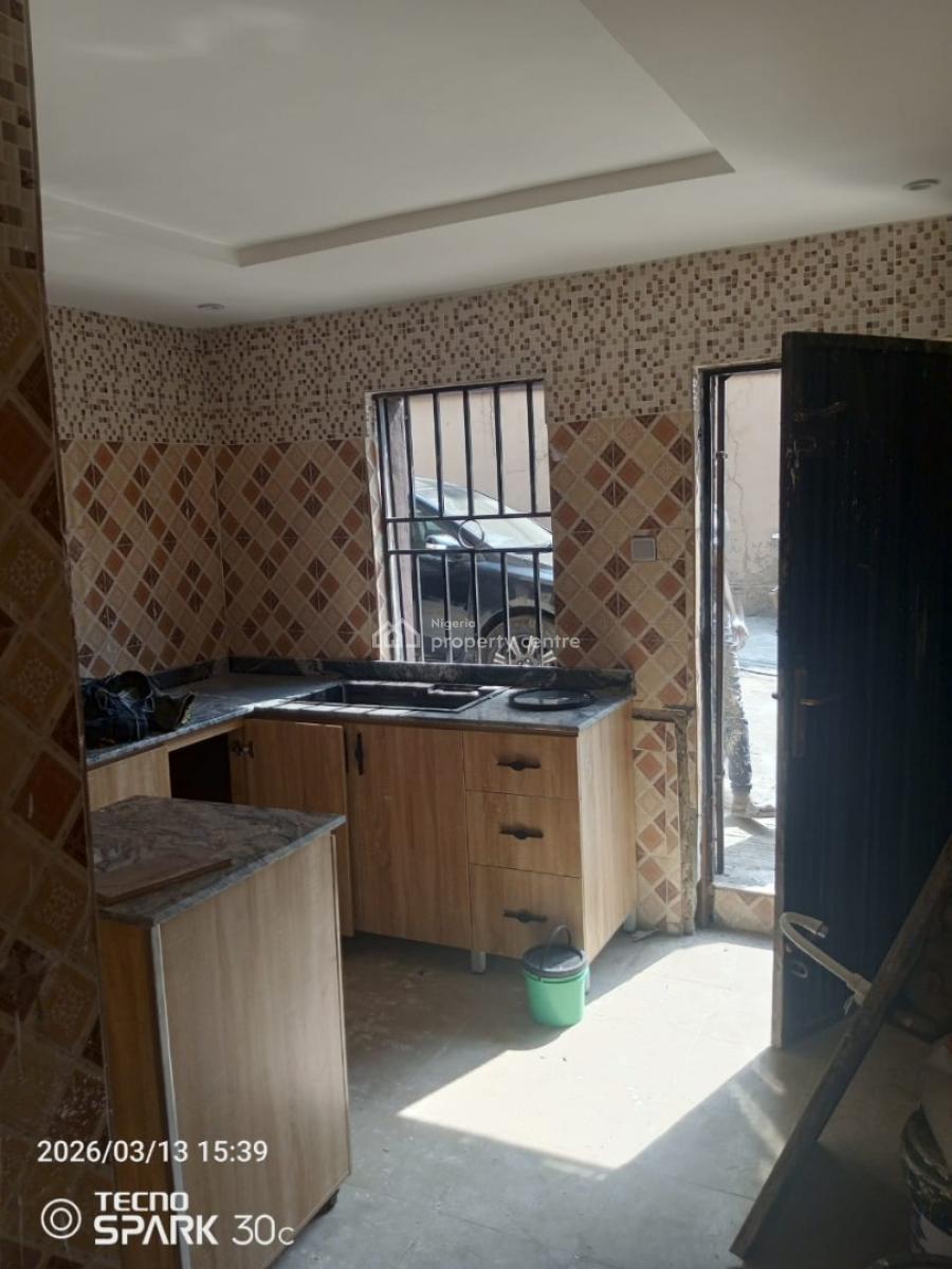 Portable and Clean 3bedroom Flat , P.o.p , All Round Tiles,, Inside Estate Off College Road, Ogba, Ikeja, Lagos, Flat / Apartment for Rent
