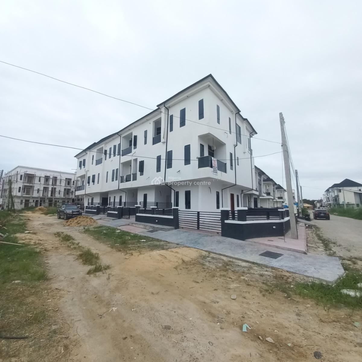 4 Bedroom Terrace Duplex with Bq on 2 Floors, Chevron Toll Gate, Orchid Road, Lekki, Lagos, Terraced Duplex for Sale