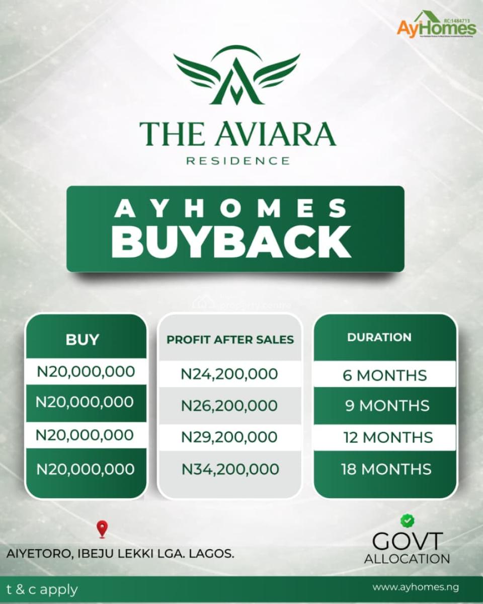 This a Buyback,investment with Roi, Ayetoro, Ibeju Lekki, Lagos State., Ibeju, Lagos, Residential Land for Sale