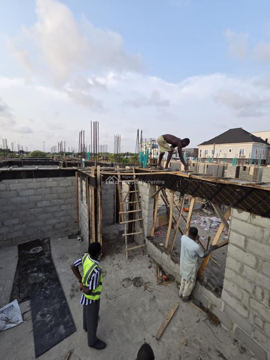 Luxury 3-bedroom Terrace + Studio Apartment, Off Abraham Adesanya Road, Along Lagos-calabar Coastal Road, Okun-ajah, Ajah, Lagos, Terraced Duplex for Sale