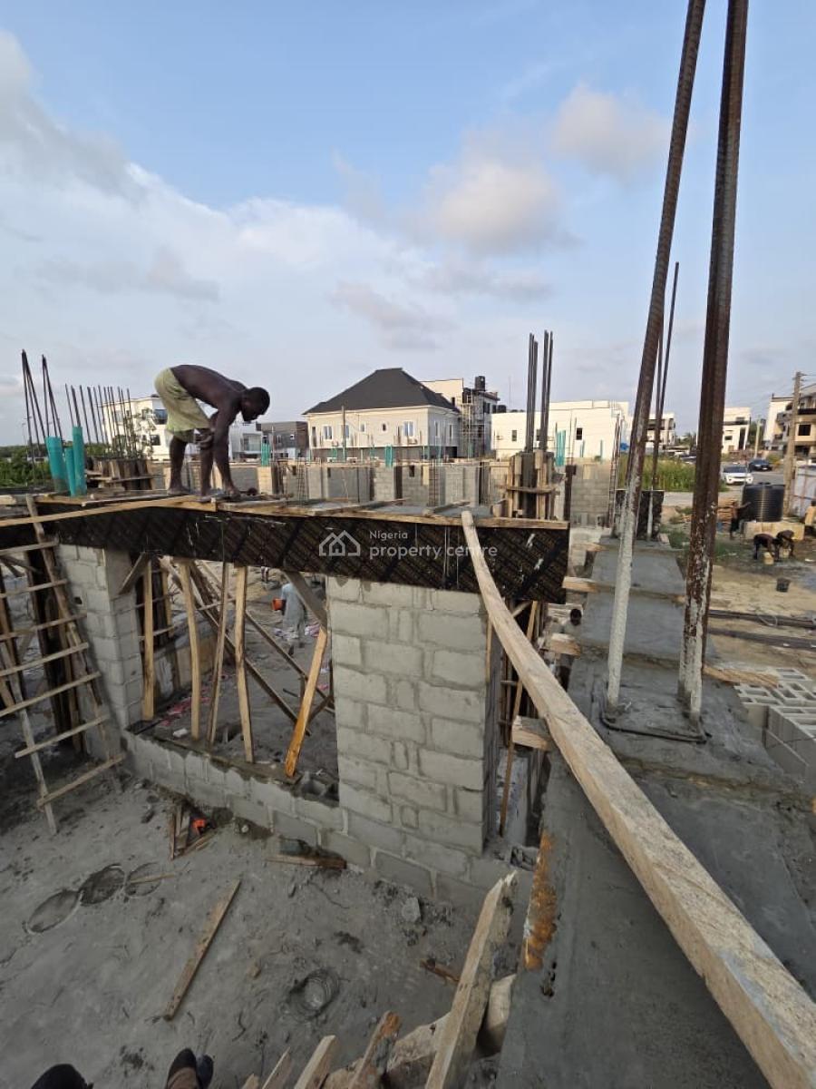 Luxury 3-bedroom Terrace + Studio Apartment, Off Abraham Adesanya Road, Along Lagos-calabar Coastal Road, Okun-ajah, Ajah, Lagos, Terraced Duplex for Sale