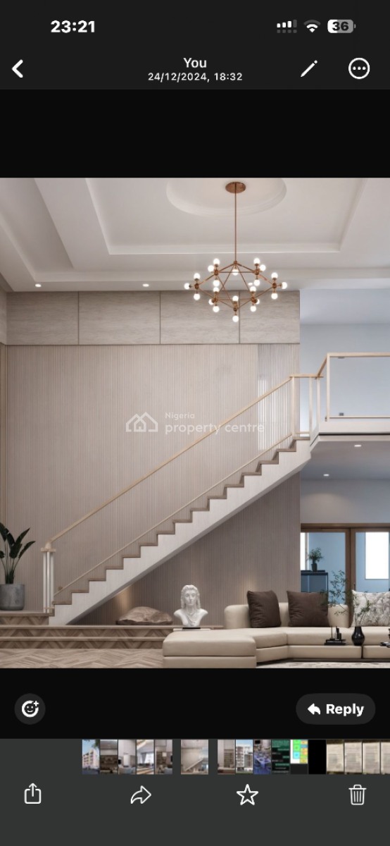 1500sqm Area Off Plan 4 Bedroom Detached Villa with Study/home Office, Bourdillon Road, Old Ikoyi, Ikoyi, Lagos, Detached Duplex for Sale