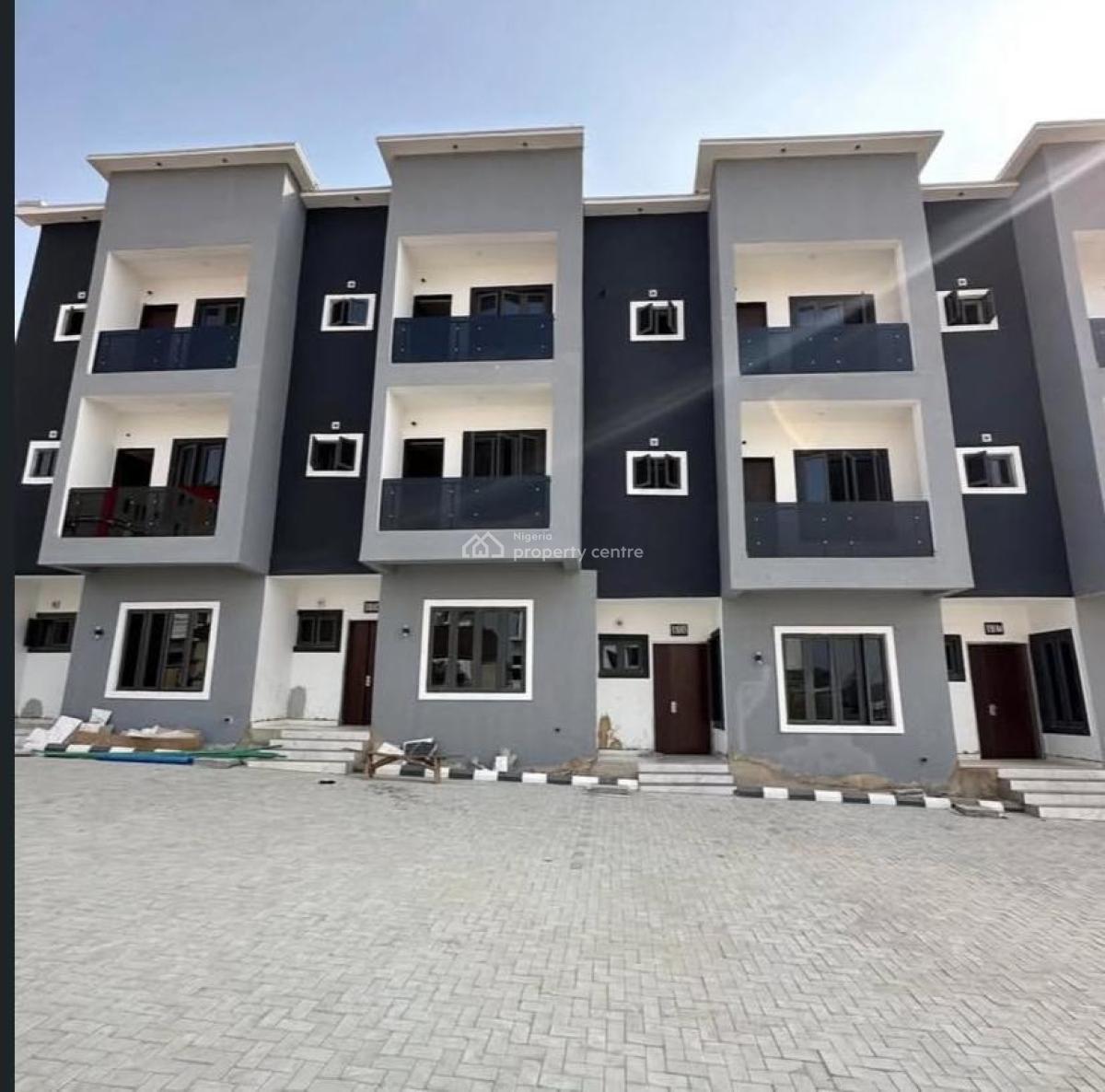 Corner Piece & Brand New 4-bedroom Terrace Duplex, Guzape District, Abuja, Terraced Duplex for Rent