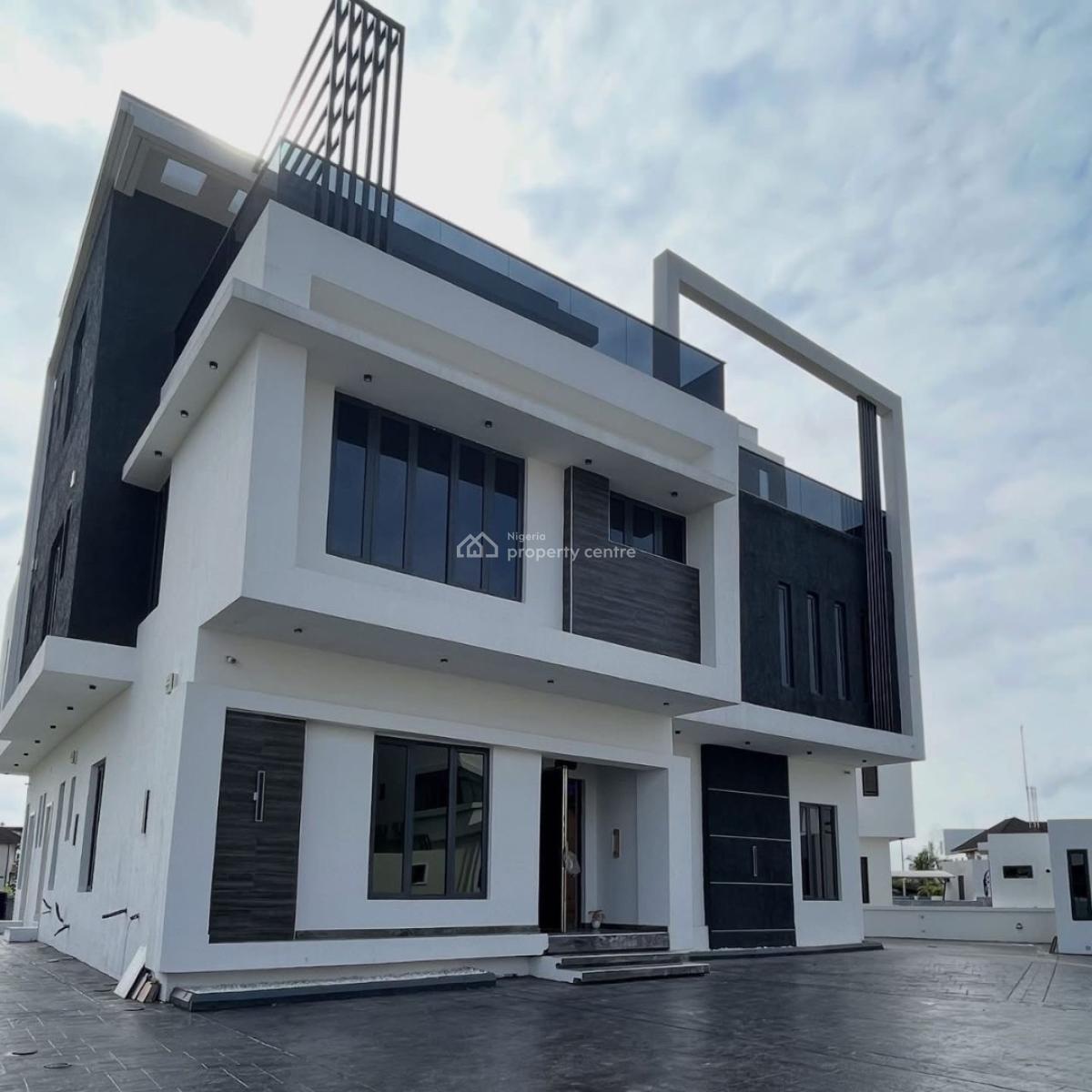 Luxury 7 Bedroom Duplex with 2rooms Bq, Pool and Cinema, Pinnock Beach Estate, Osapa, Lekki, Lagos, Detached Duplex for Sale