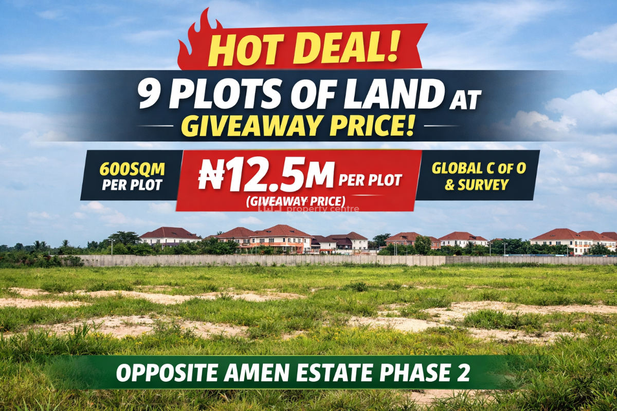 Hot Deal - 9 Plots of Land at Giveaway Price!, Eleko, Ibeju Lekki, Lagos, Residential Land for Sale